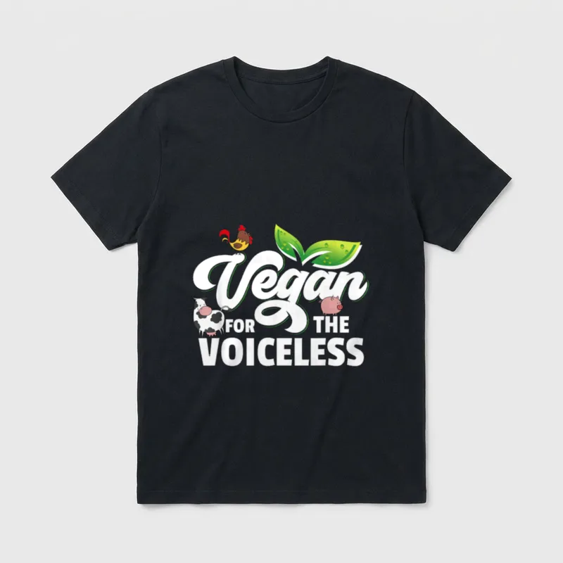 Vegan For The Voiceless Save T-Shirt – Classic T-Shirt in Black