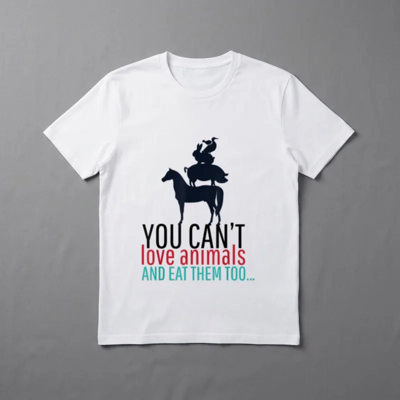 Vegan Funny Animal Rights T-Shirt – Classic T-Shirt in Black