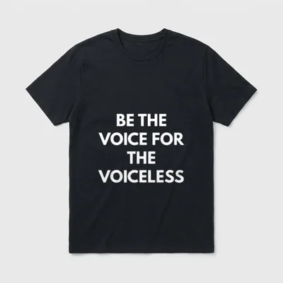 Vegan Lifestyle Voice T-Shirt – Classic T-Shirt in Black