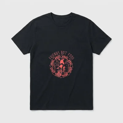 Animals Are Friends Not Food Vegetarian T-Shirt – Classic T-Shirt in Black