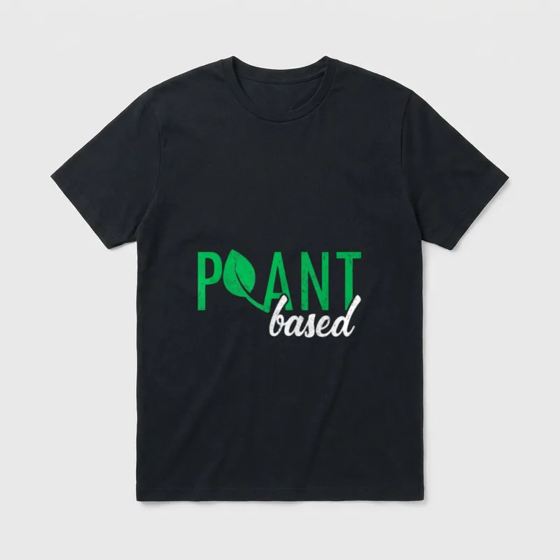 Plant Based Vegetarian Go T-Shirt – Classic T-Shirt in Black
