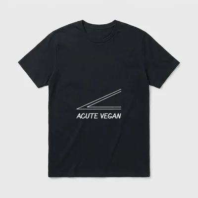 Acute Vegan funny compassion T-Shirt – Classic T-Shirt in Black