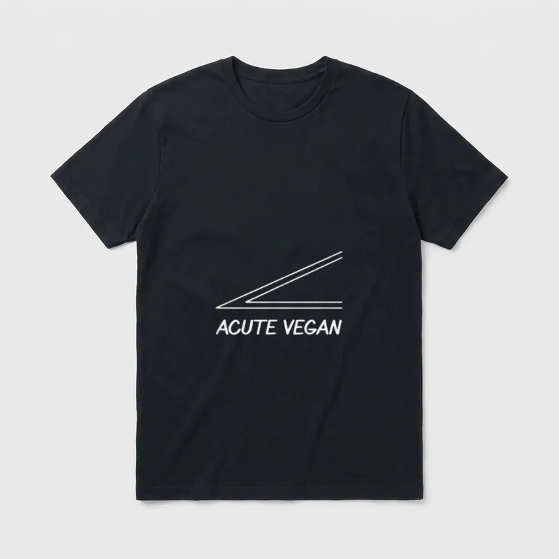 Acute Vegan funny compassion T-Shirt – Classic T-Shirt in Black
