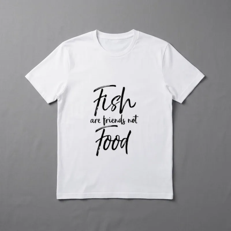 Vegetarian Animal Lover Quote T-Shirt – Classic T-Shirt in Black