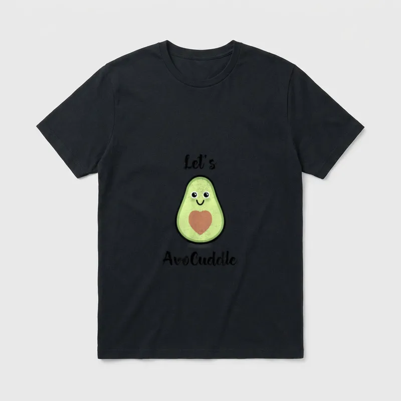 Let's Avocuddle Avocado Vegan T-Shirt – Classic T-Shirt in Black