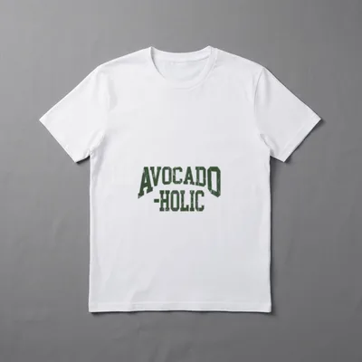 Funny Avocado Vegan Avocado-holic for Vegetarian T-Shirt – Classic T-Shirt in Black