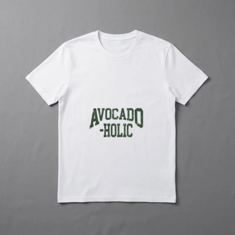 Funny Avocado Vegan Avocado-holic for Vegetarian T-Shirt – Classic T-Shirt in Black