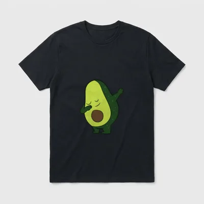 Avocado Vegan Food Vegetarian T-Shirt – Classic T-Shirt in Black