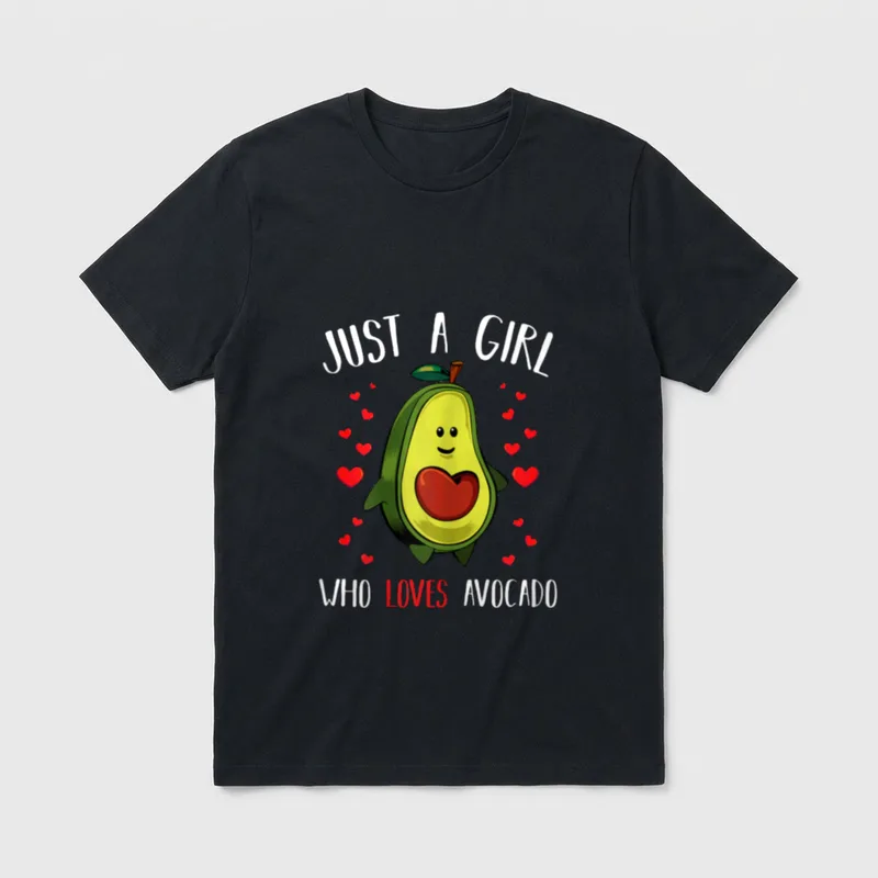 Just A Girl Who Avocado Shirts T-Shirt – Classic T-Shirt in Black