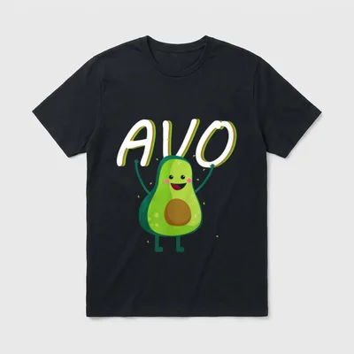 Avocado Vegan Vegetarian T-Shirt – Classic T-Shirt in Black