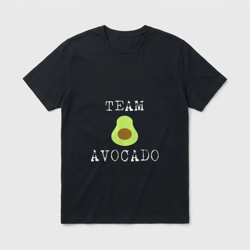 Team Avocado Funny Avocado T-Shirt – Classic T-Shirt in Black