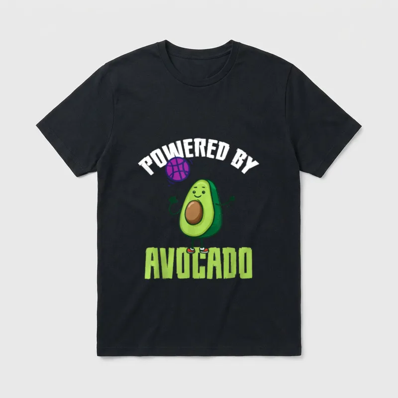 Avocado Volleyball Vegan T-Shirt – Classic T-Shirt in Black