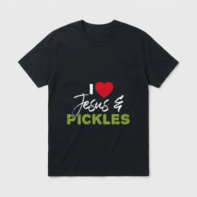 I Love Pickles Jesus Cucumber T-Shirt – Classic T-Shirt in Black