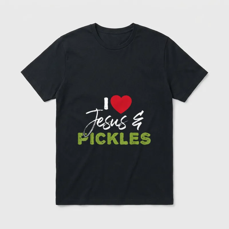 I Love Pickles Jesus Cucumber T-Shirt – Classic T-Shirt in Black