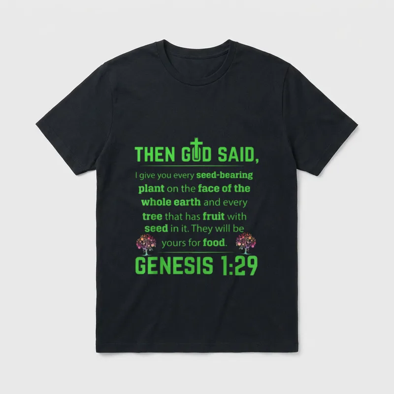 Christian Bible Genesis Animal T-Shirt – Classic T-Shirt in Black