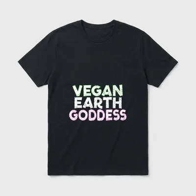 Vegan Earth Goddess Vegan T-Shirt – Classic T-Shirt in Black