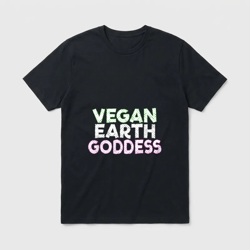 Vegan Earth Goddess Vegan T-Shirt – Classic T-Shirt in Black