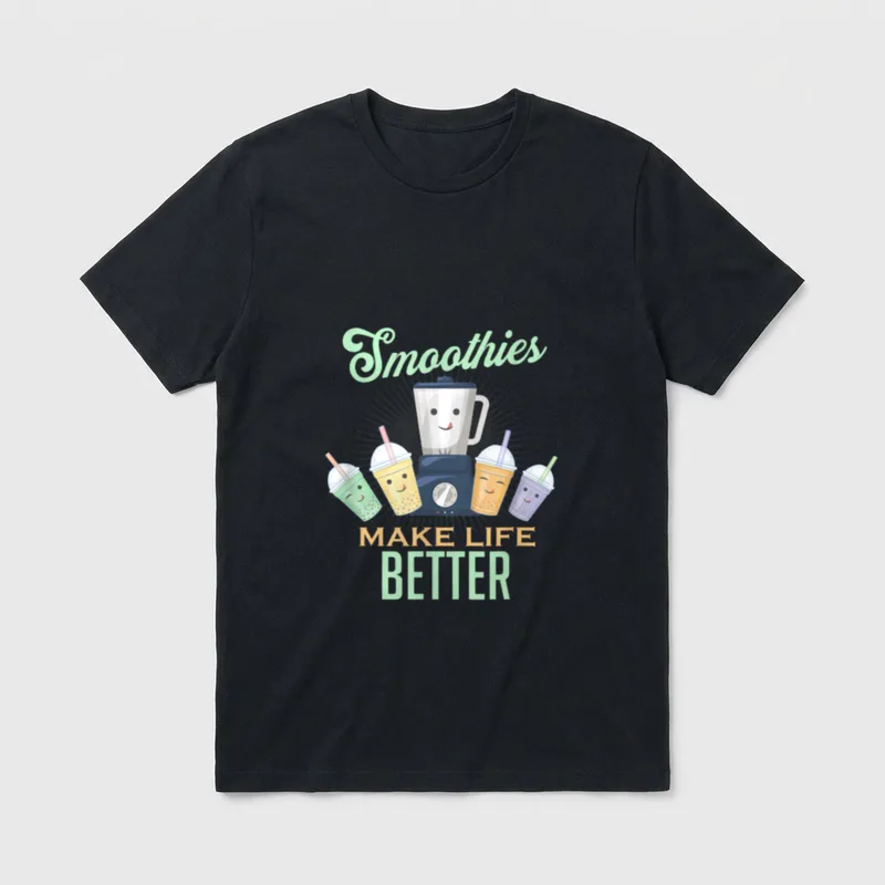 Smoothies make life better T-Shirt – Classic T-Shirt in Black