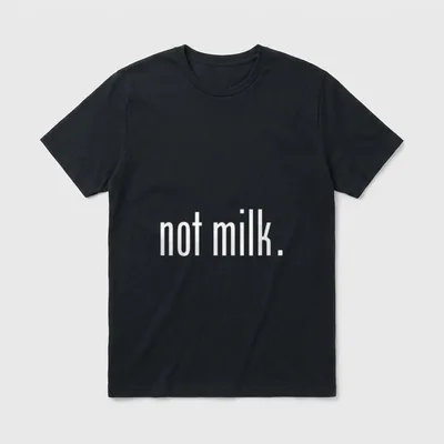 Vegan Diet Not Milk Cow Lover Vegan Shirts T-Shirt – Classic T-Shirt in Black
