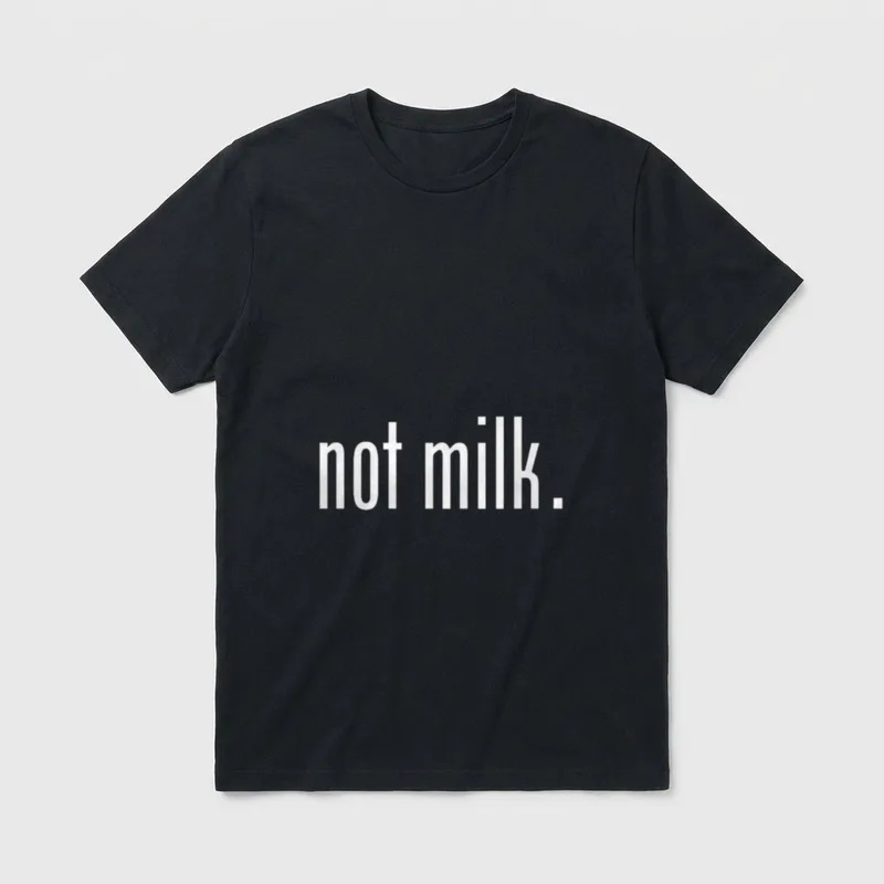 Vegan Diet Not Milk Cow Lover Vegan Shirts T-Shirt – Classic T-Shirt in Black