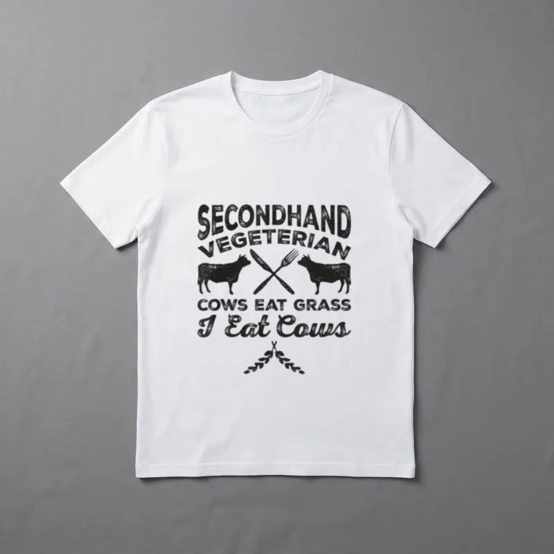 A Secondhand Vegetarian Cows T-Shirt – Classic T-Shirt in Black