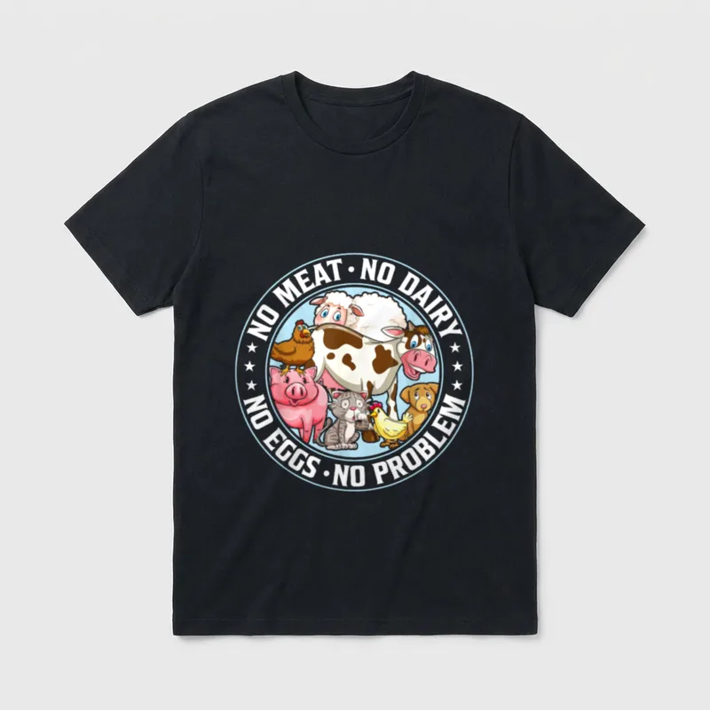 No Meat No Dairy T-Shirt – Classic T-Shirt in Black