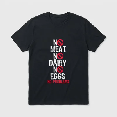 No Meat T-Shirt – Classic T-Shirt in Black
