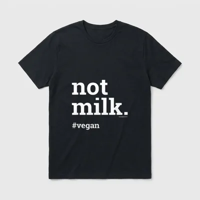 not milk vegan Cow Lover Vegan Shirts T-Shirt – Classic T-Shirt in Black
