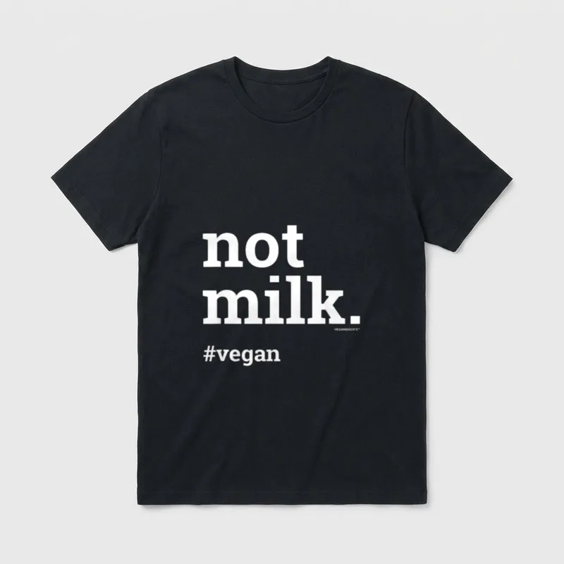 not milk vegan Cow Lover Vegan Shirts T-Shirt – Classic T-Shirt in Black