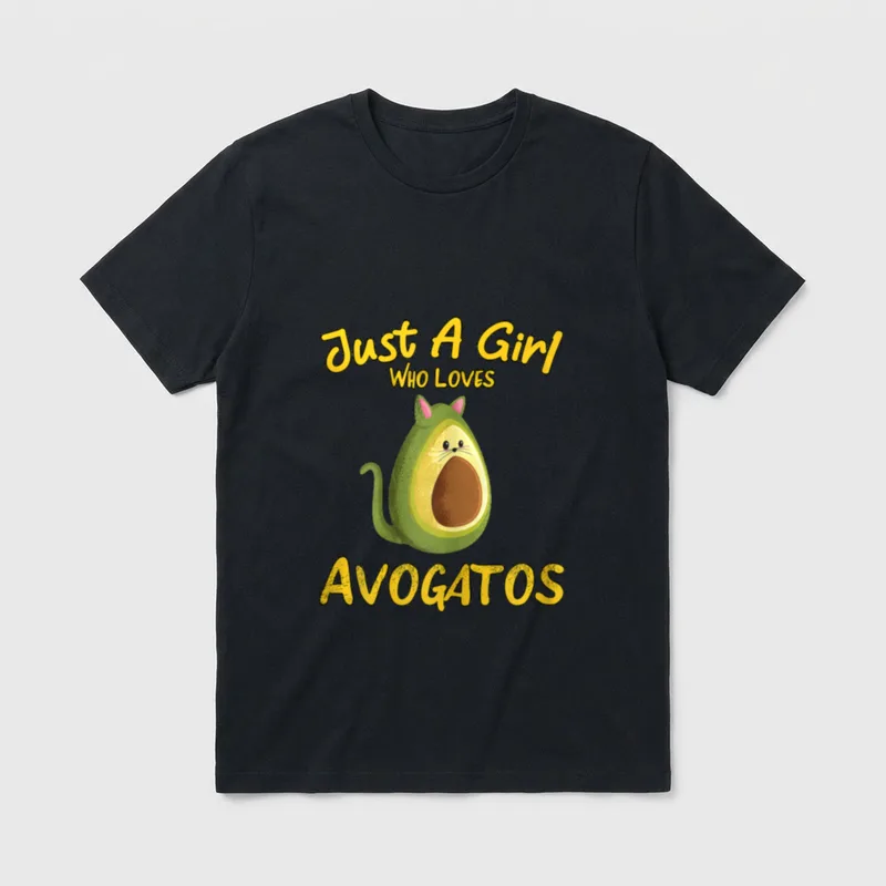 Just a Girl Who Dog & Cat Vegan Shirts T-Shirt – Classic T-Shirt in Black