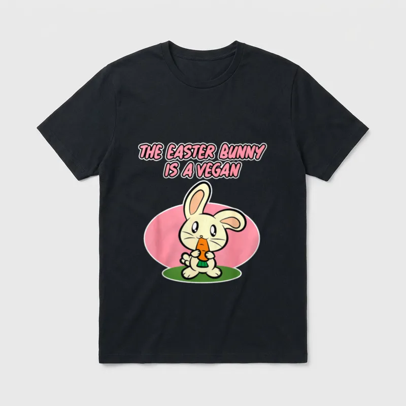 Easter Design for Vegans T-Shirt – Classic T-Shirt in Black