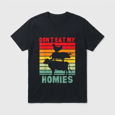 Vegan Anti Meat Farm T-Shirt – Classic T-Shirt in Black