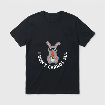 I Don't Carrot All Humorous T-Shirt – Classic T-Shirt in Black