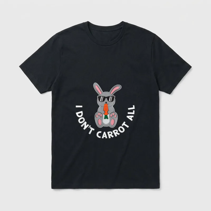 I Don't Carrot All Humorous T-Shirt – Classic T-Shirt in Black