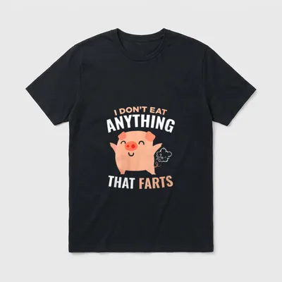 I Don't Eat Anything Farm Animal Vegan Shirts T-Shirt – Classic T-Shirt in Black