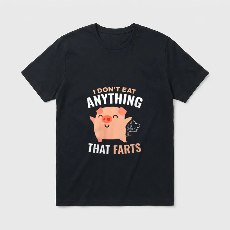I Don't Eat Anything Farm Animal Vegan Shirts T-Shirt – Classic T-Shirt in Black