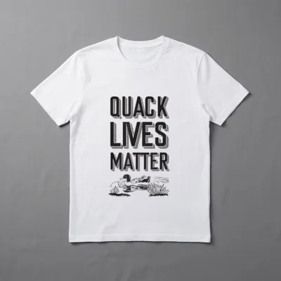 Quack Lives Matter Vegetarian T-Shirt – Classic T-Shirt in Black