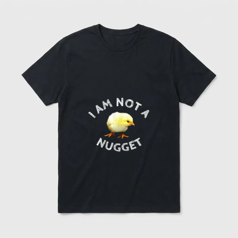 I Am Not A Nugget Farm Animal Vegan Shirts T-Shirt – Classic T-Shirt in Black