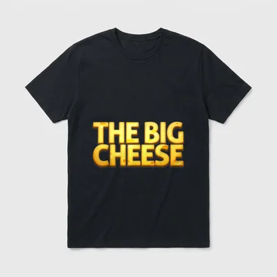 The Big Cheese Funny T-Shirt – Classic T-Shirt in Black