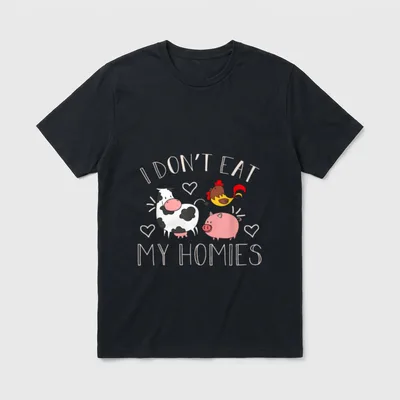 I Don't Eat My Homies T-Shirt – Classic T-Shirt in Black