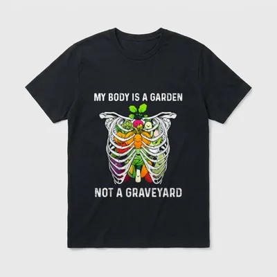 Funny Vegan For Men T-Shirt – Classic T-Shirt in Black