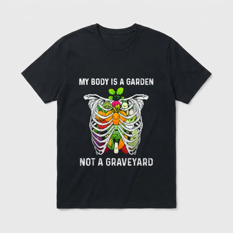 Funny Vegan For Men T-Shirt – Classic T-Shirt in Black