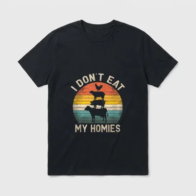 Vegetarian I Don't Eat T-Shirt – Classic T-Shirt in Black