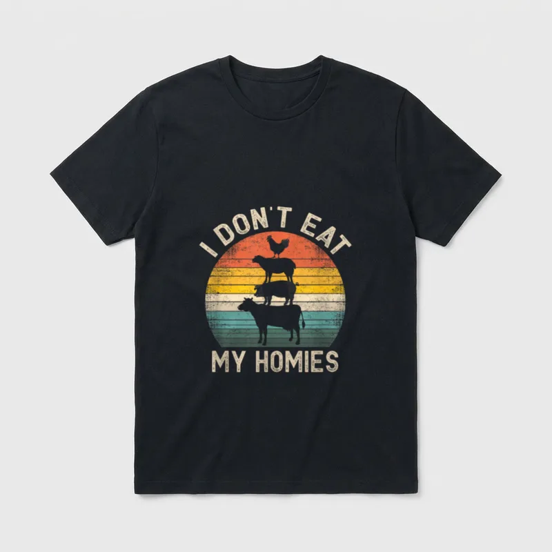 Vegetarian I Don't Eat T-Shirt – Classic T-Shirt in Black