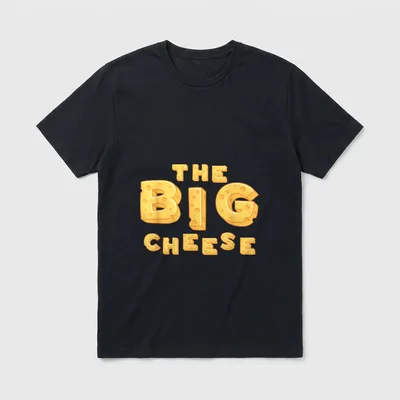 The Big Cheese Funny Birthday T-Shirt – Classic T-Shirt in Black