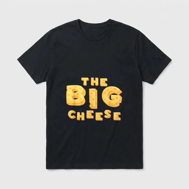 The Big Cheese Funny Birthday T-Shirt – Classic T-Shirt in Black
