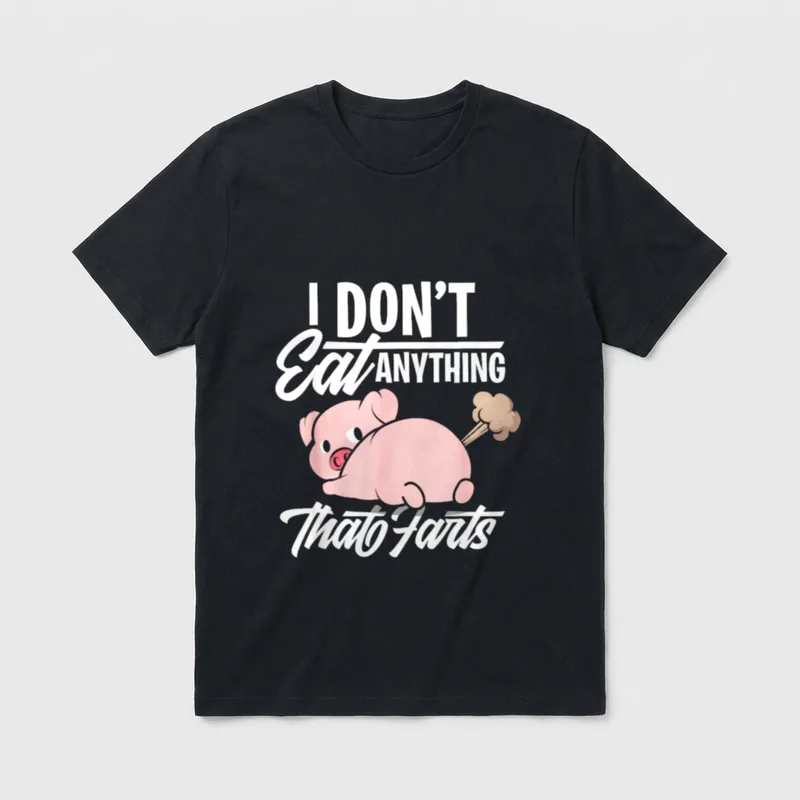 I Don't Eat Anything Funny Vegan Sayings T-Shirt – Classic T-Shirt in Black