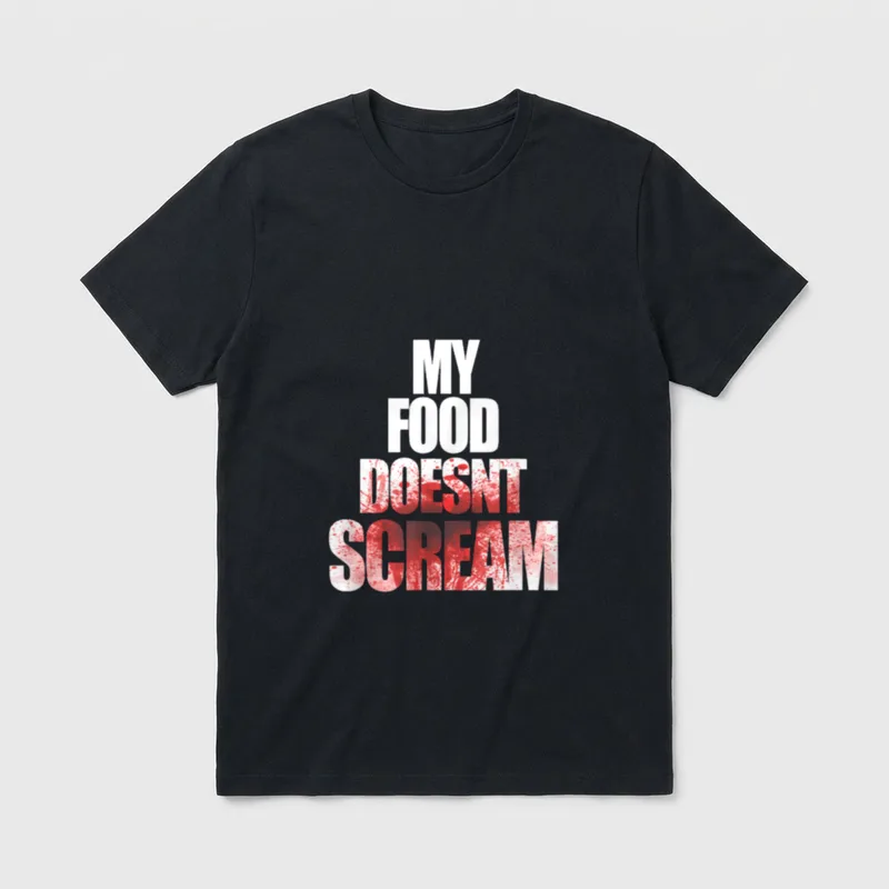 My Food Doesn't Scream T-Shirt – Classic T-Shirt in Black
