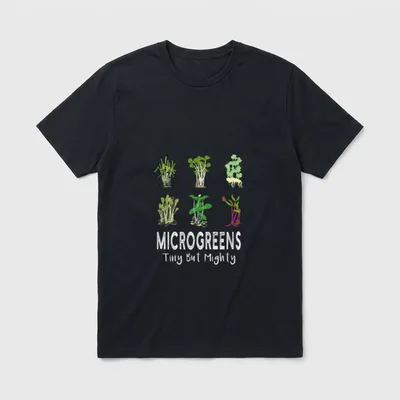 MicroGreens Sprouts Vegan Funny T-Shirt – Classic T-Shirt in Black