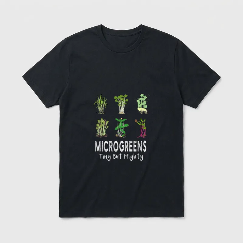 MicroGreens Sprouts Vegan Funny T-Shirt – Classic T-Shirt in Black